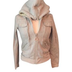 Marc by Marc Jacobs Shearling Hooded Sweater